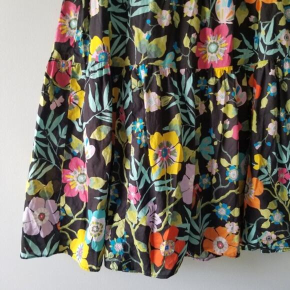 J.Crew | Liberty London Tawna Pavilion Tiered Midi Floral Skirt Size 0 Cottage - Picture 5 of 10